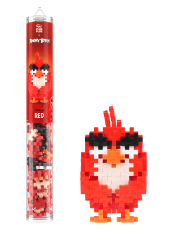 Plus Plus Plus - Plus | Tube Angry Birds | Red 100 stuks