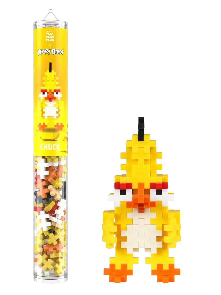 Plus Plus Plus - Plus | Tube Angry Birds | Chuck 100 stuks Plus Plus Plus - Plus | Tube Angry Birds | Chuck 100 stuks