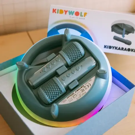 Kidywolf Kidywolf | Kidykaraoke | Draagbare karaoke luidspreker | Blauw