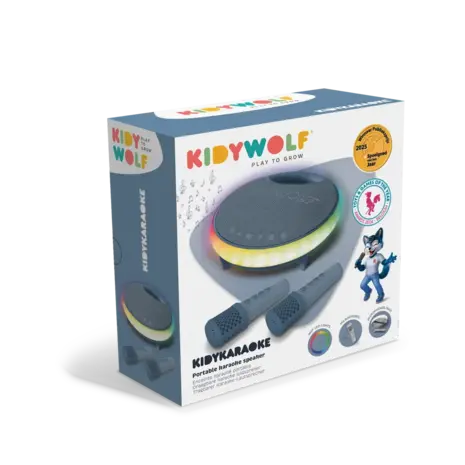 Kidywolf Kidywolf | Kidykaraoke | Draagbare karaoke luidspreker | Blauw