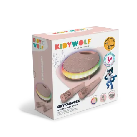 Kidywolf Kidywolf | Kidykaraoke | Draagbare karaoke luidspreker | Roze