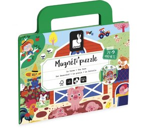 Janod Janod | Magnetipuzzel | Boerderij 24 st