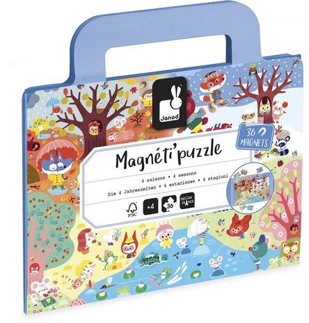 Janod Janod | Magnetipuzzel | 4 seizoenen 36 st