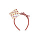 Konges Sløjd Konges Sløjd | Velvet Bow Hairbrace | Rose Glitter