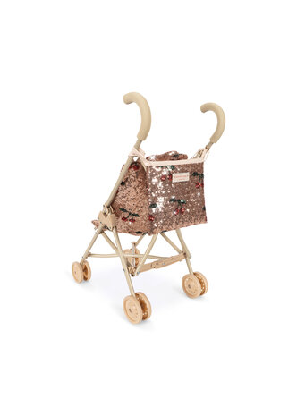 Konges Sløjd Konges Sløjd | Sparkly Doll Stroller | Cherry Sequin