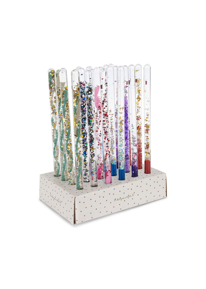 Konges Sløjd Konges Sløjd | Magical Glitter Wand Display 24 Pcs | Multi