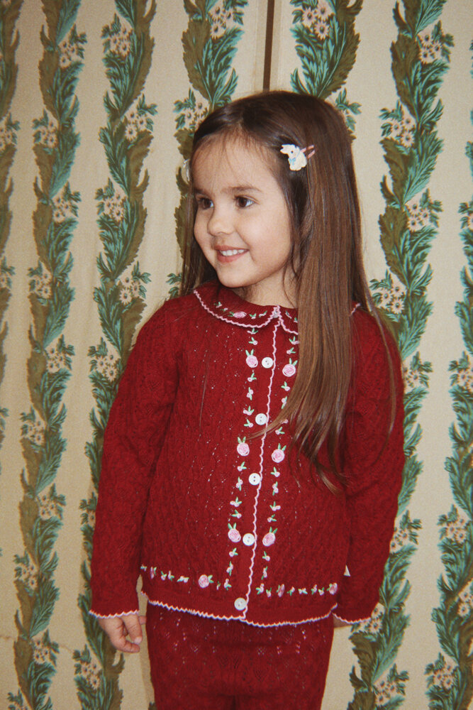 Konges Sløjd Konges Sløjd | Rosier Cardigan | Pomegranate