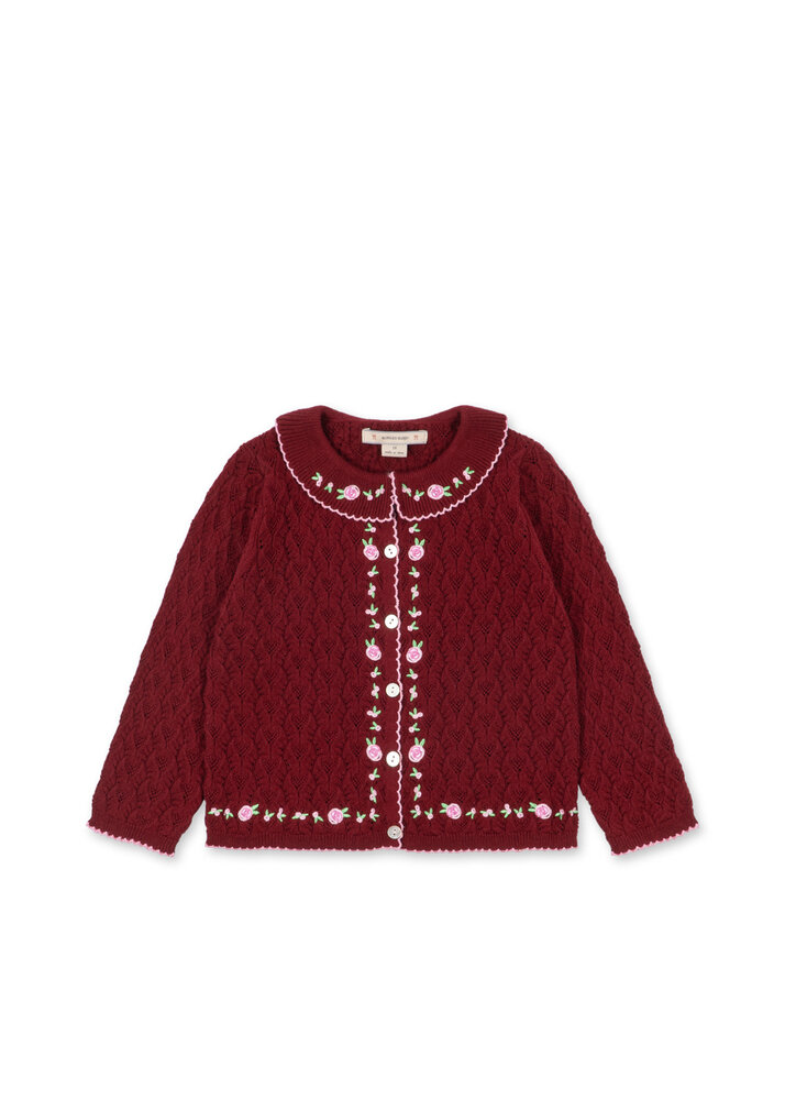 Konges Sløjd Konges Sløjd | Rosier Cardigan | Pomegranate