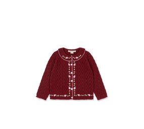 Konges Sløjd Konges Sløjd | Rosier Cardigan | Pomegranate