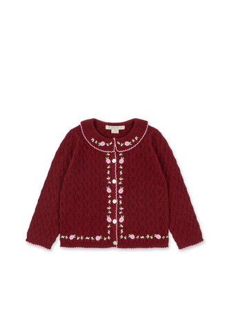 Konges Sløjd Konges Sløjd | Rosier Cardigan | Pomegranate