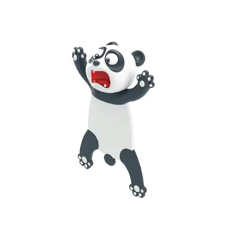 Billy Brown | Auch! bookmark wild animals | Zappy panda