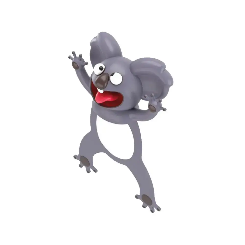 Billy Brown | Auch! bookmark wild animals | Wacky koala