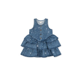 Konges Sløjd Konges Sløjd | Elba Sparkle Dress GOTS | Denim Sparkle 3Y