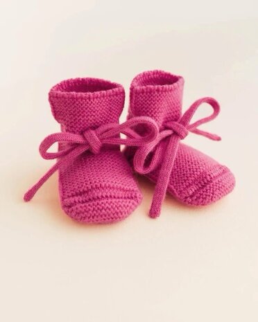 Hvid Hvid | Booties 9-15M | Fuchsia