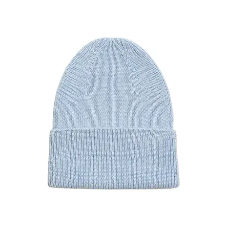 Hvid Hvid | Beanie Fonzie Newborn | Sky