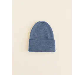 Hvid Hvid | Beanie Fonzie Newborn | Denim