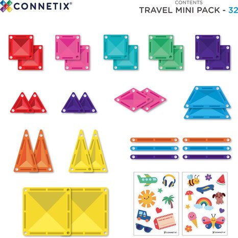 Connetix Connetix | Travel Mini Pack 32 st.