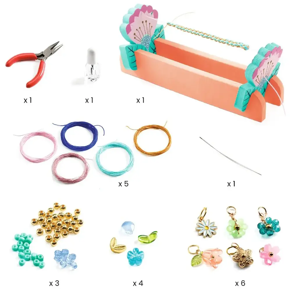 Djeco Djeco | Sieradenset die | Blue macrame bracelets