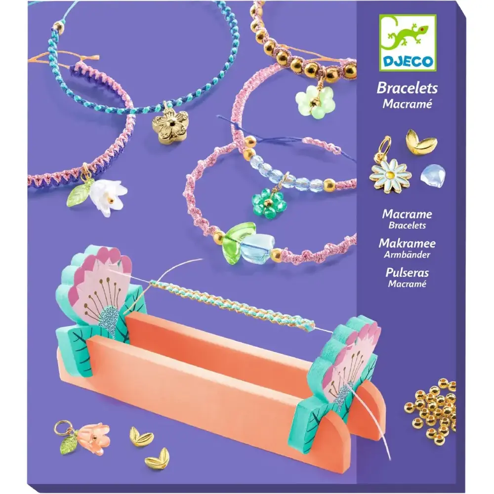 Djeco Djeco | Sieradenset die | Blue macrame bracelets