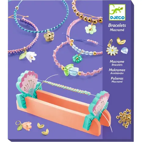 Djeco Djeco | Sieradenset die | Blue macrame bracelets