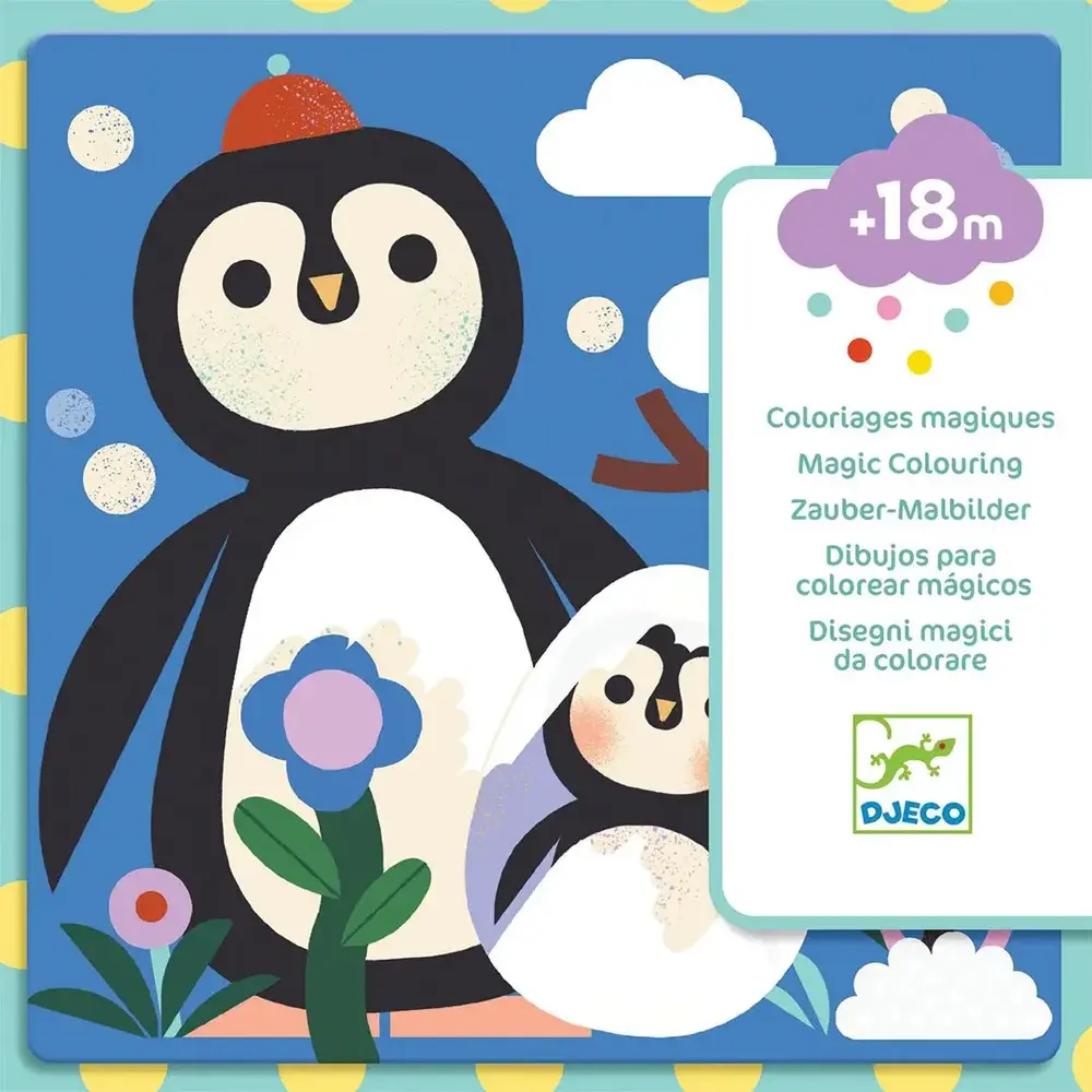 Djeco Djeco | Magische kleurplaten | Dieren baby's over de hele wereld
