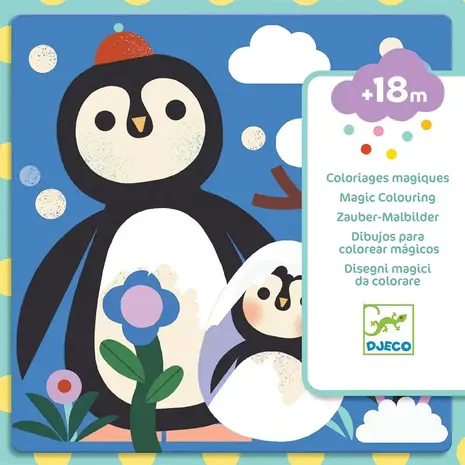 Djeco Djeco | Magische kleurplaten | Dieren baby's over de hele wereld