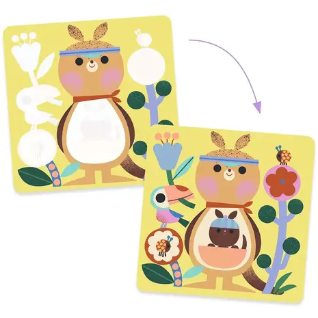Djeco Djeco | Magische kleurplaten | Dieren baby's over de hele wereld