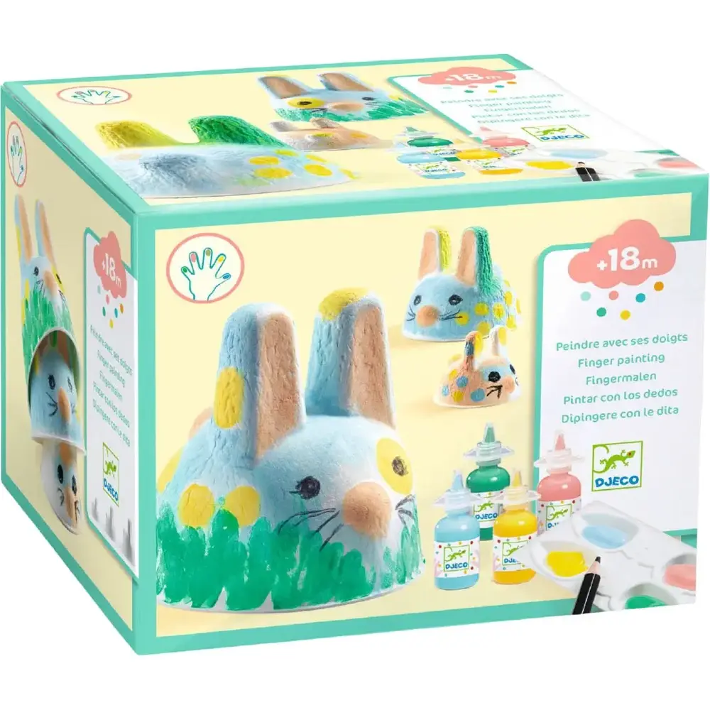 Djeco Djeco | Vingerverfset bunny trio