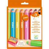 Djeco Djeco | Waskrijtjes chunky 8 st Djeco Djeco | Waskrijtjes chunky 8 st