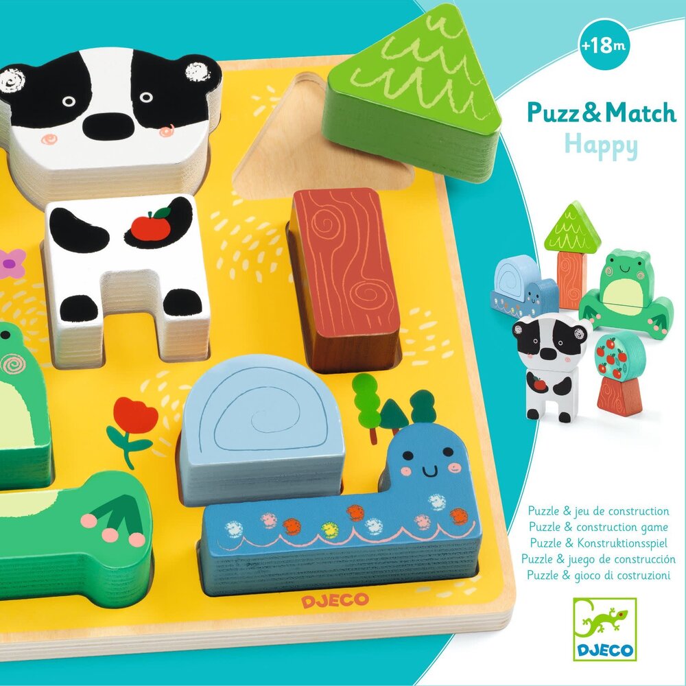 Djeco Djeco | Puzz & Match | Happy