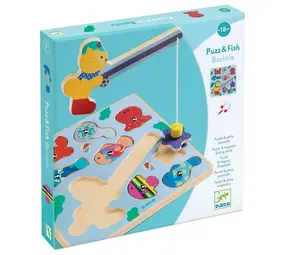 Djeco Djeco | 2-in-1 houten puzzel | Puzz & Fish | Bariolo
