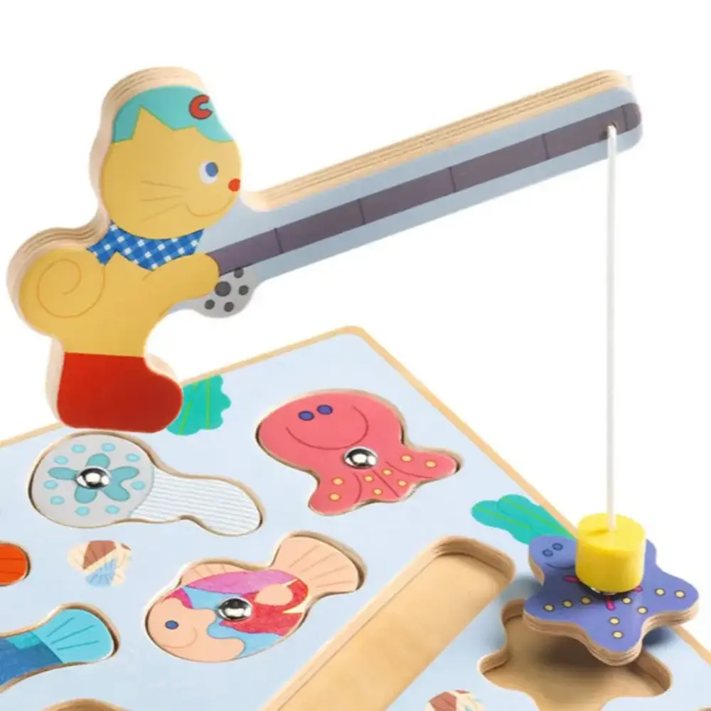 Djeco Djeco | 2-in-1 houten puzzel | Puzz & Fish | Bariolo