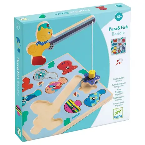Djeco Djeco | 2-in-1 houten puzzel | Puzz & Fish | Bariolo