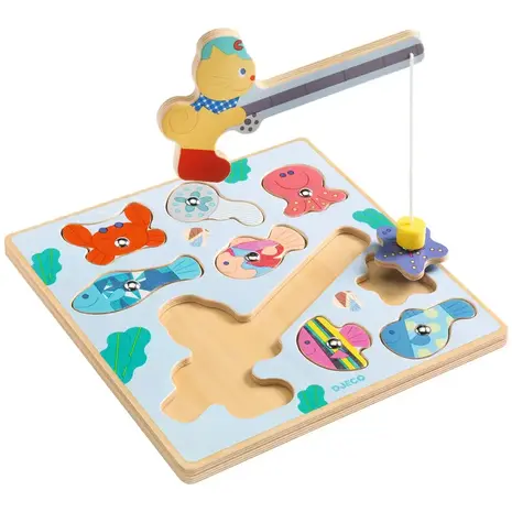Djeco Djeco | 2-in-1 houten puzzel | Puzz & Fish | Bariolo