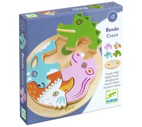 Djeco Djeco | Houten Puzzel Rondo | Croco