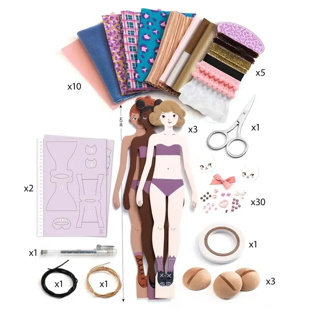 Djeco Djeco | Aankleedpoppen | Fashion by Lucille