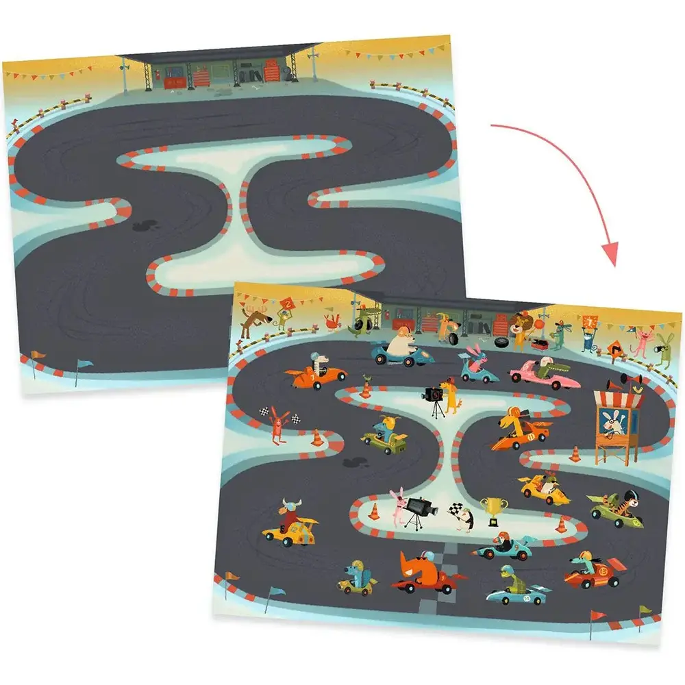 Djeco Djeco | Knutselset | Transferstickers asphalt