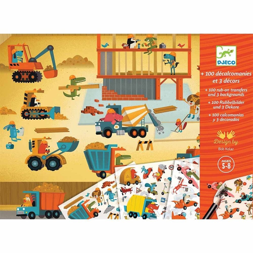 Djeco Djeco | Knutselset | Transferstickers asphalt