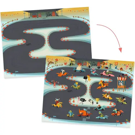 Djeco Djeco | Knutselset | Transferstickers asphalt