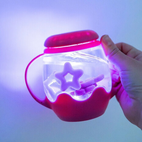 Glo pals Glo Pals | Mini jar set with 5 soft shapes | Pink