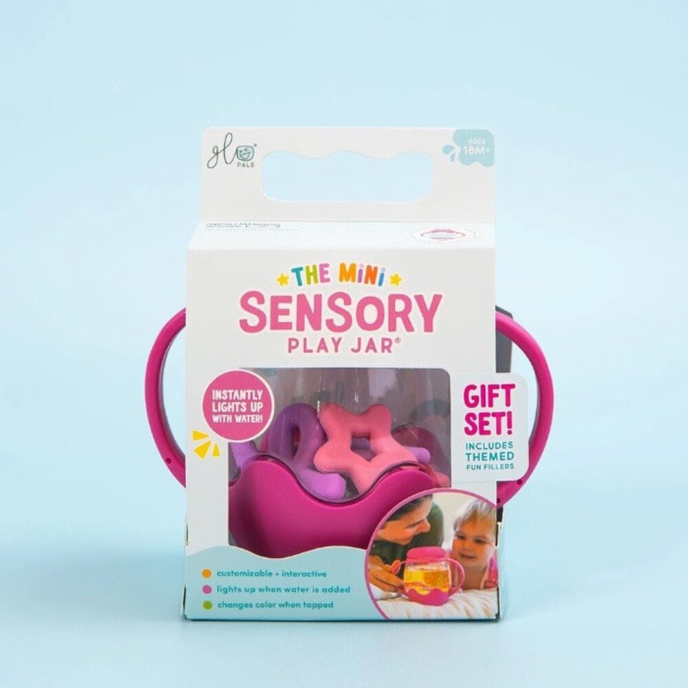 Glo pals Glo Pals | Mini jar set with 5 soft shapes | Pink