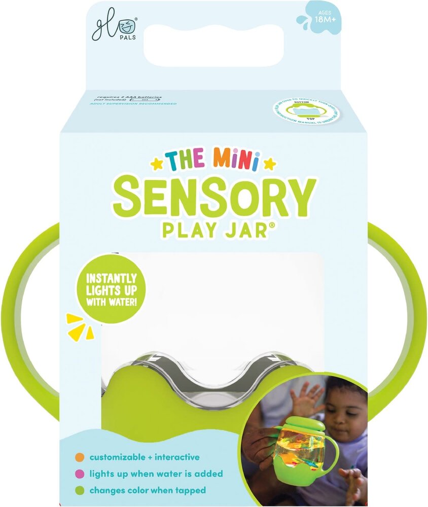 Glo pals Glo Pals | Mini jar set with 5 soft shapes | Green