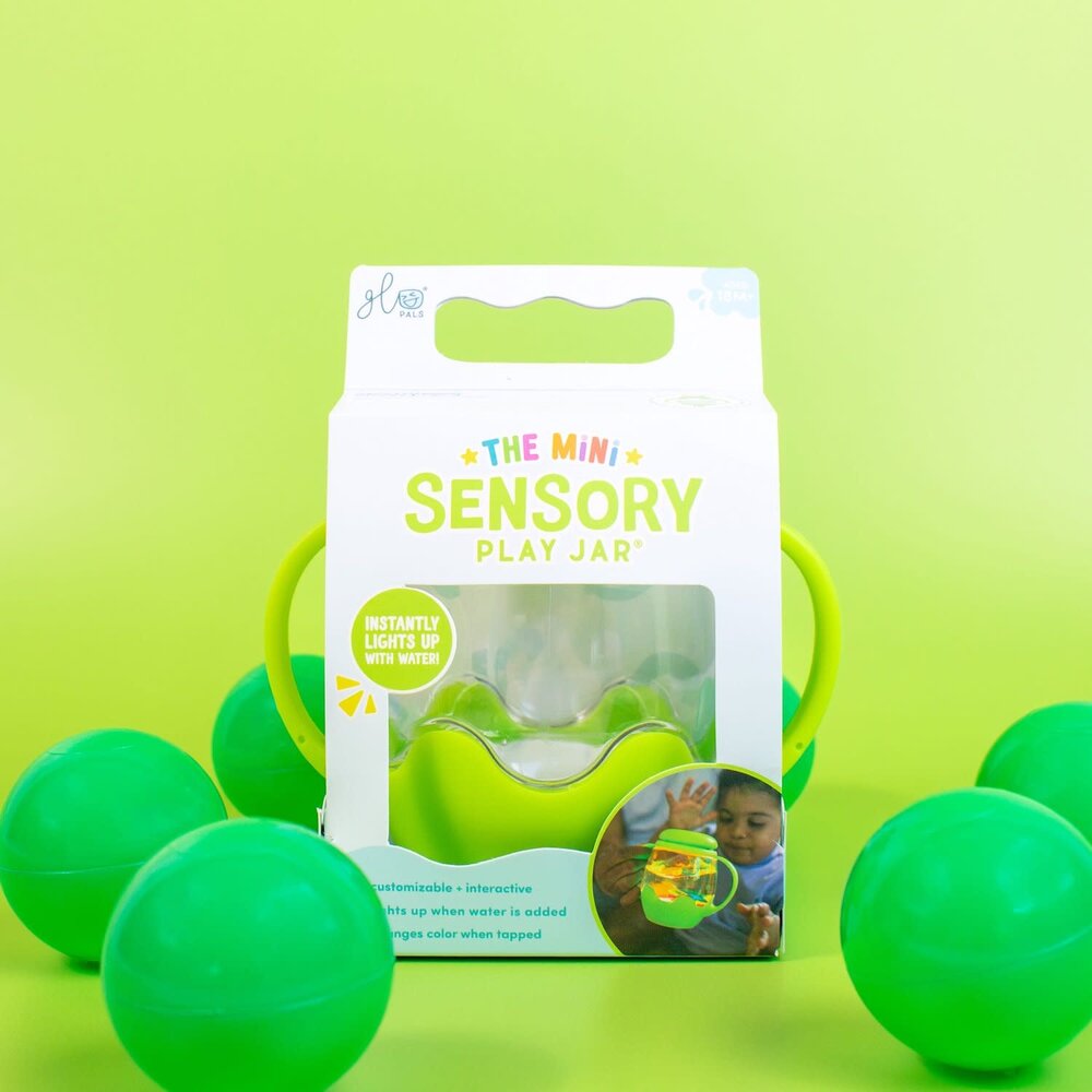 Glo pals Glo Pals | Mini jar set with 5 soft shapes | Green