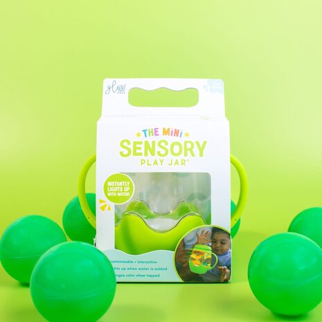Glo pals Glo Pals | Mini jar set with 5 soft shapes | Green