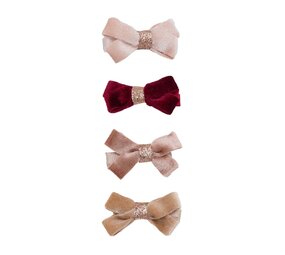 Mimi & Lula Mimi & Lula | Glitter velvet bow salon hair clips