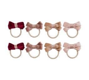Mimi & Lula Mimi & Lula | Glitter velvet bow hair ties
