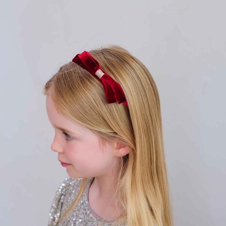 Mimi & Lula Mimi & Lula | Violet bow headband | Burgundy