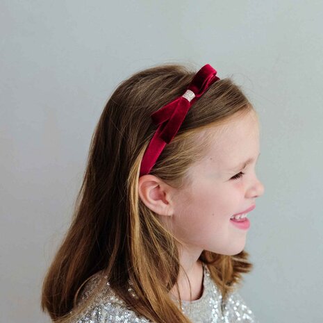 Mimi & Lula Mimi & Lula | Violet bow headband | Burgundy