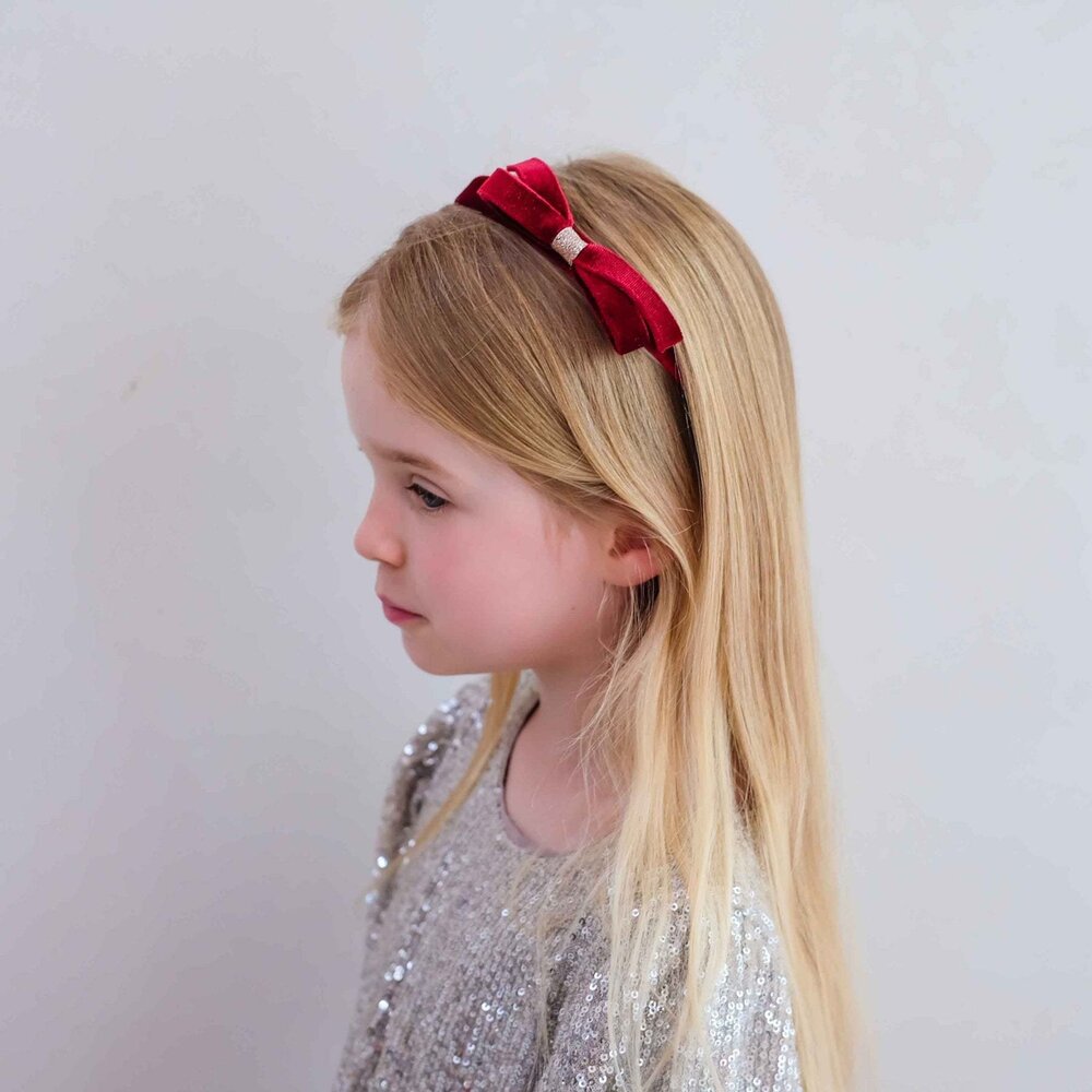 Mimi & Lula Mimi & Lula | Violet bow headband | Burgundy