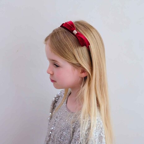 Mimi & Lula Mimi & Lula | Violet bow headband | Burgundy